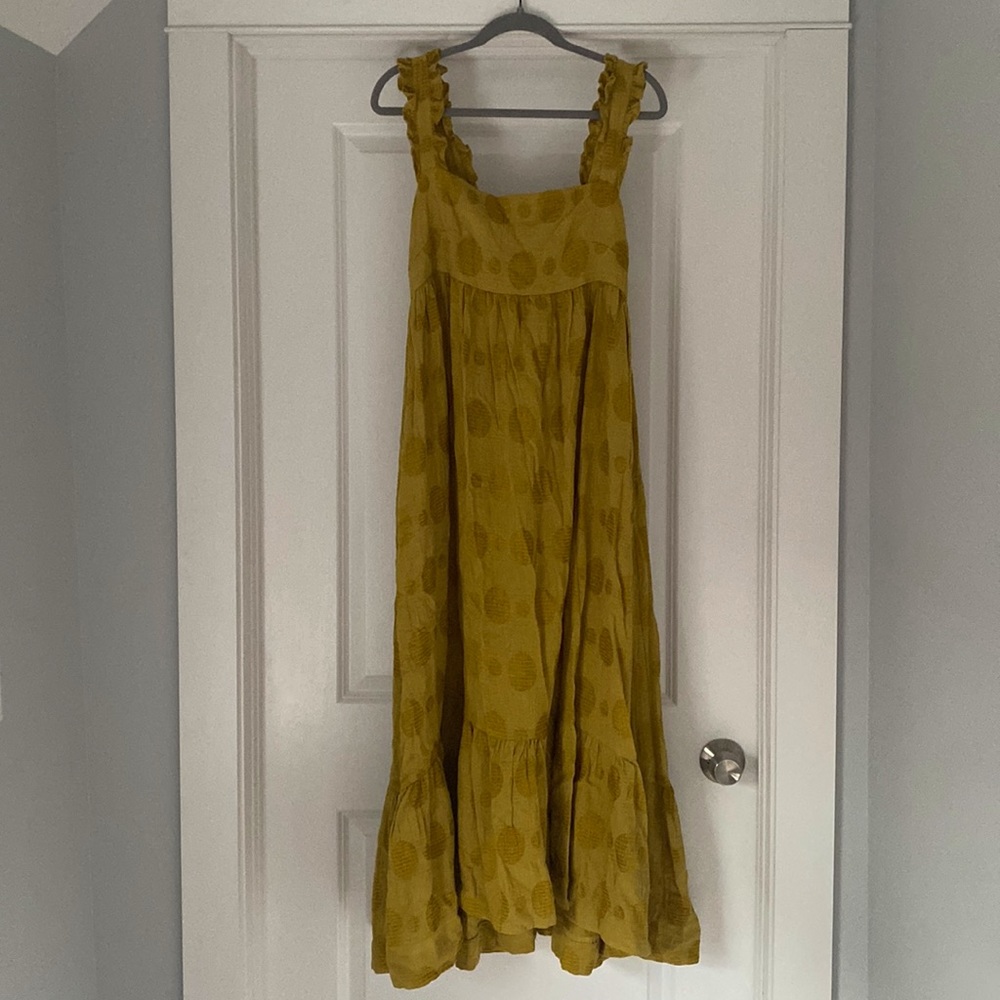 Drea Cotton Textured Pocketed Maxi Dress